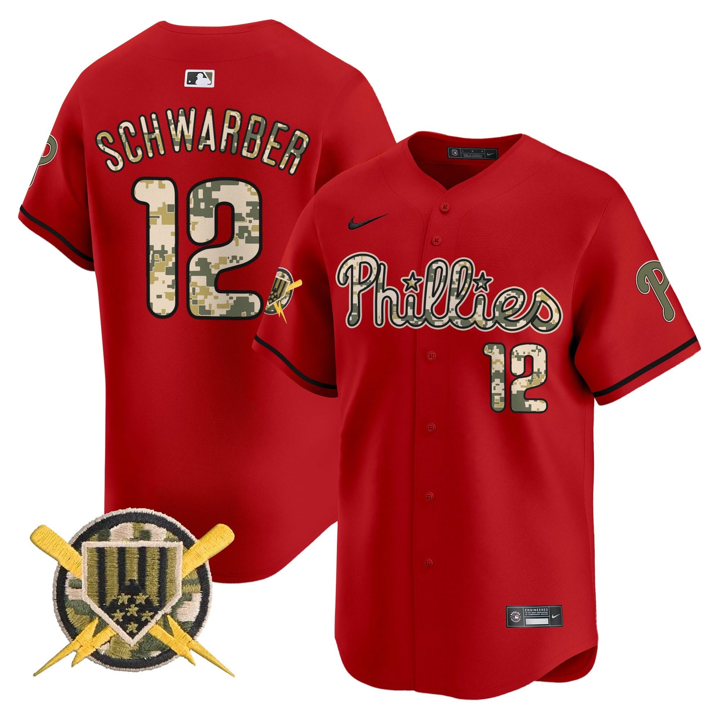 Men's Phillies Armed Forces Day Vapor Premier Limited Jersey - All Stitched