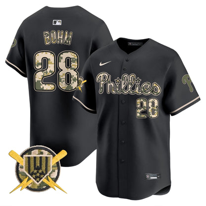 Men's Phillies Armed Forces Day Vapor Premier Limited Jersey - All Stitched