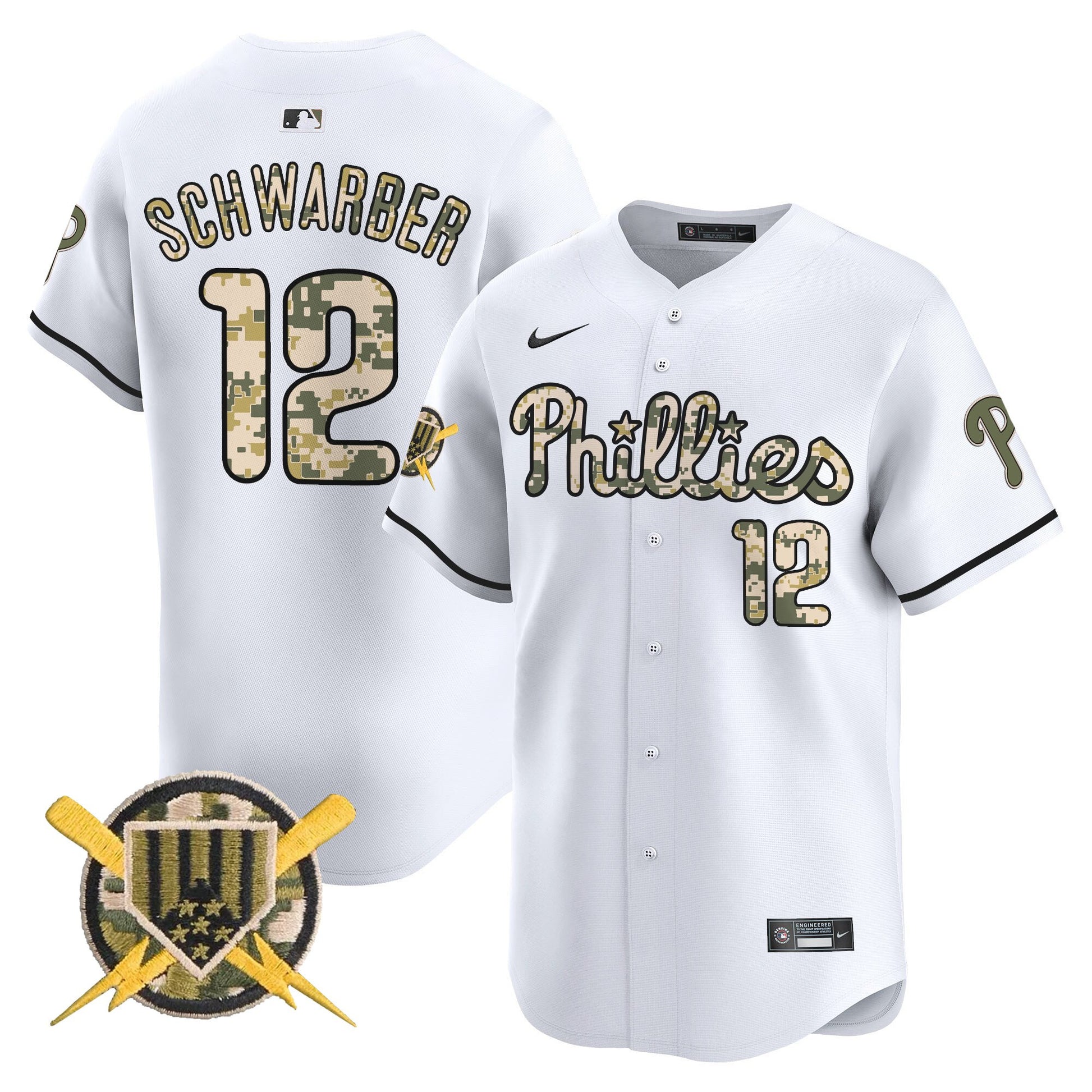 Men's Phillies Armed Forces Day Vapor Premier Limited Jersey - All Stitched