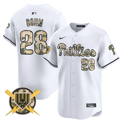 Men's Phillies Armed Forces Day Vapor Premier Limited Jersey - All Stitched