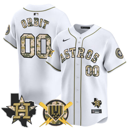 Men's Astros Armed Forces Day Vapor Premier Limited Jersey V2 - All Stitched