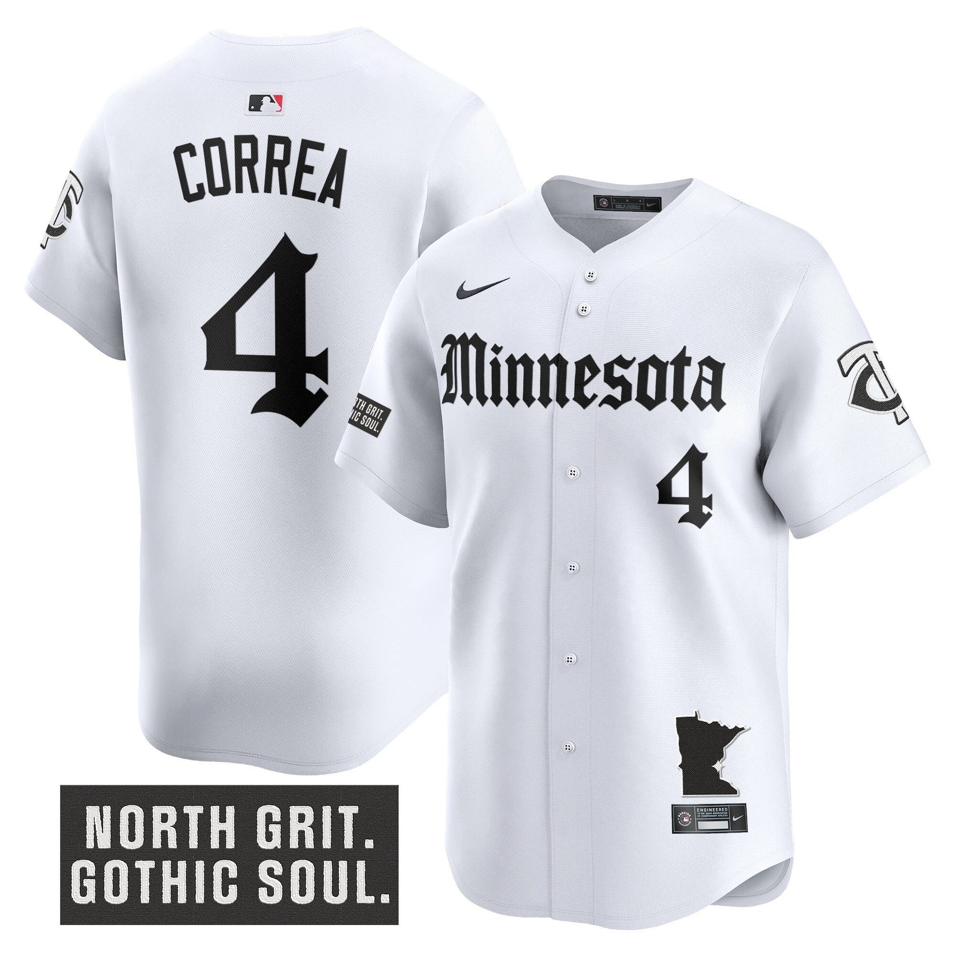 Men's Minnesota Twins 'Gothic North Edition' Vapor Premier Limited Jersey - All Stitched