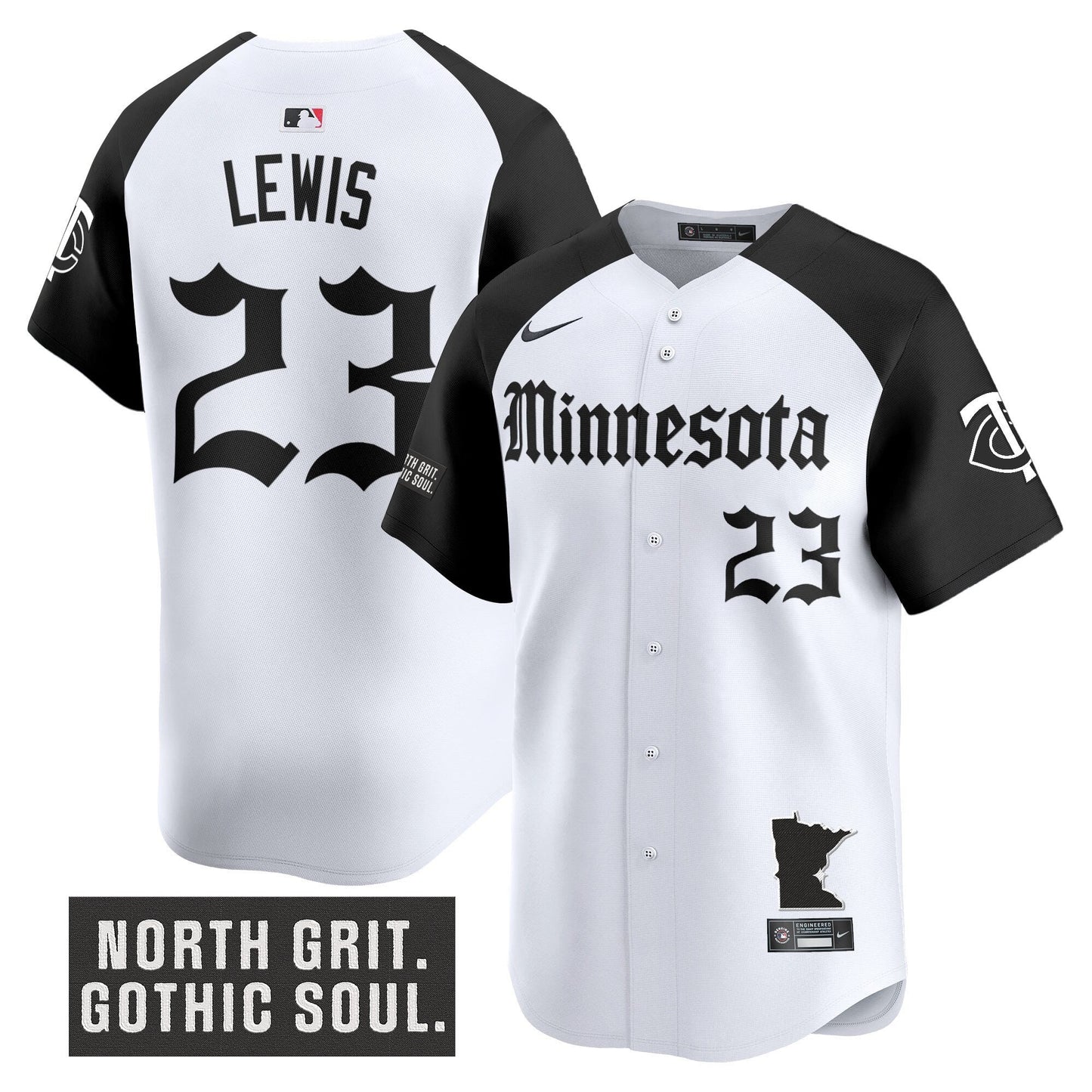 Men's Minnesota Twins 'Gothic North Edition' Vapor Premier Limited Jersey - All Stitched