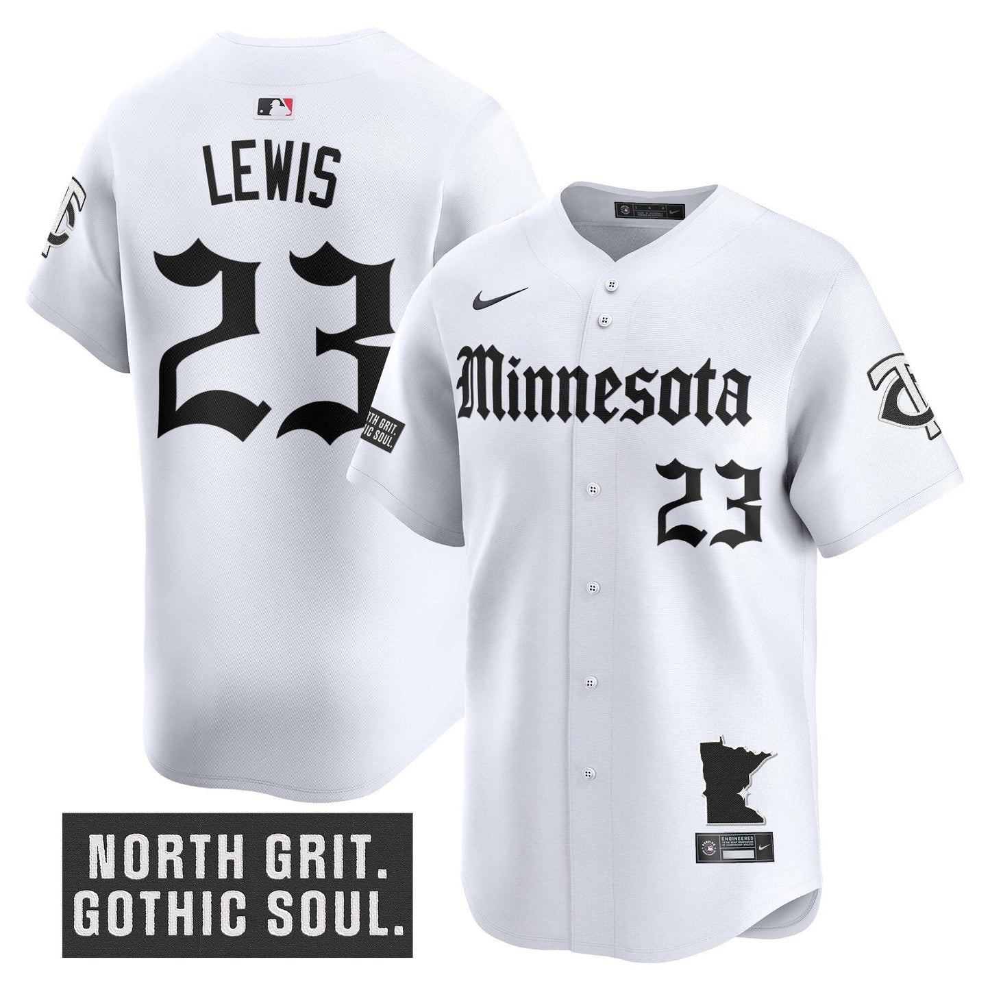 Men's Minnesota Twins 'Gothic North Edition' Vapor Premier Limited Jersey - All Stitched