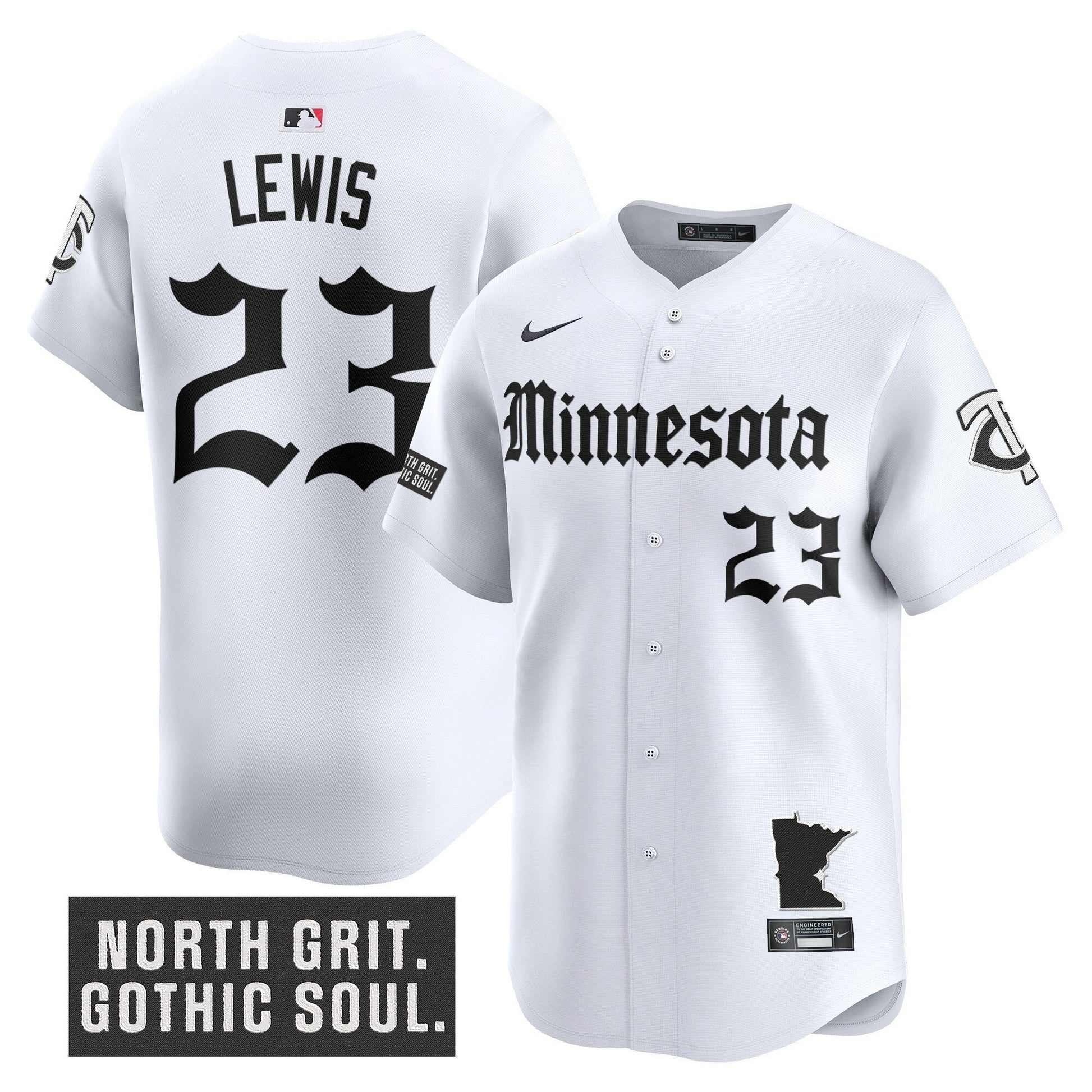 Men's Minnesota Twins 'Gothic North Edition' Vapor Premier Limited Jersey - All Stitched