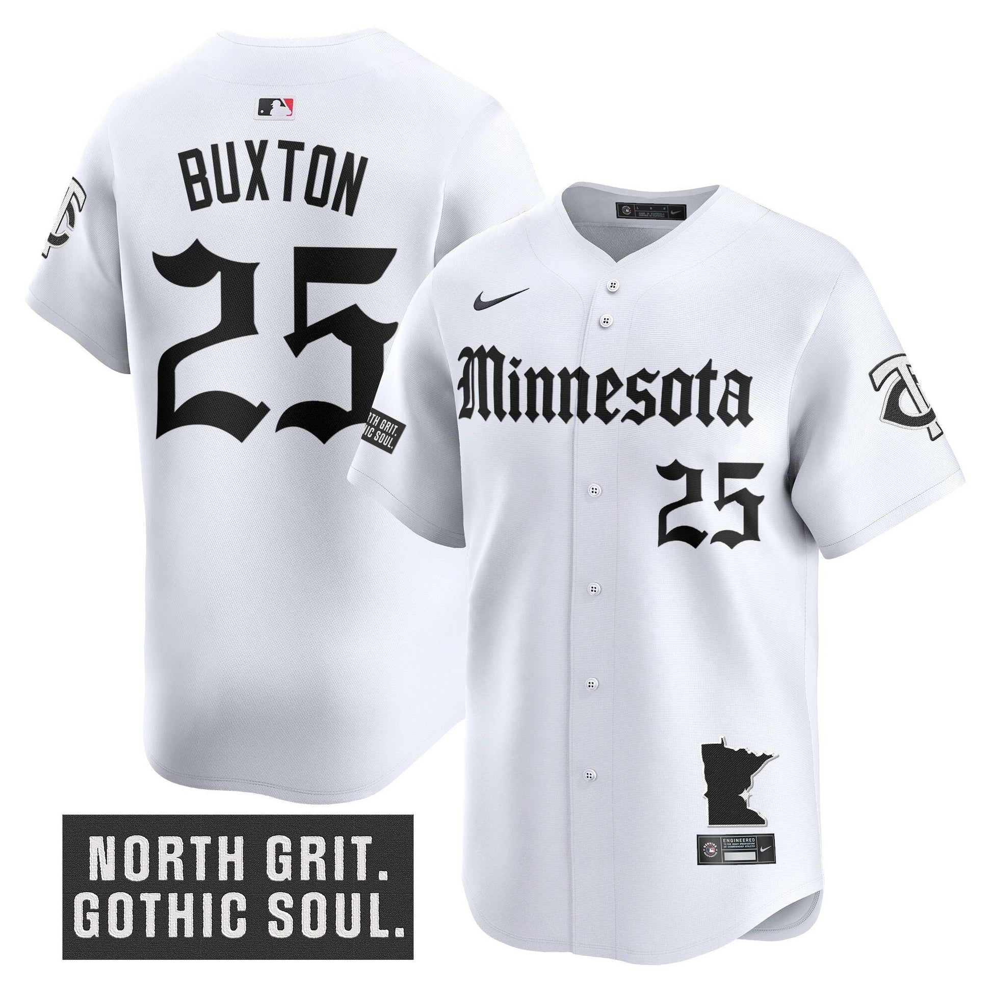 Men's Minnesota Twins 'Gothic North Edition' Vapor Premier Limited Jersey - All Stitched
