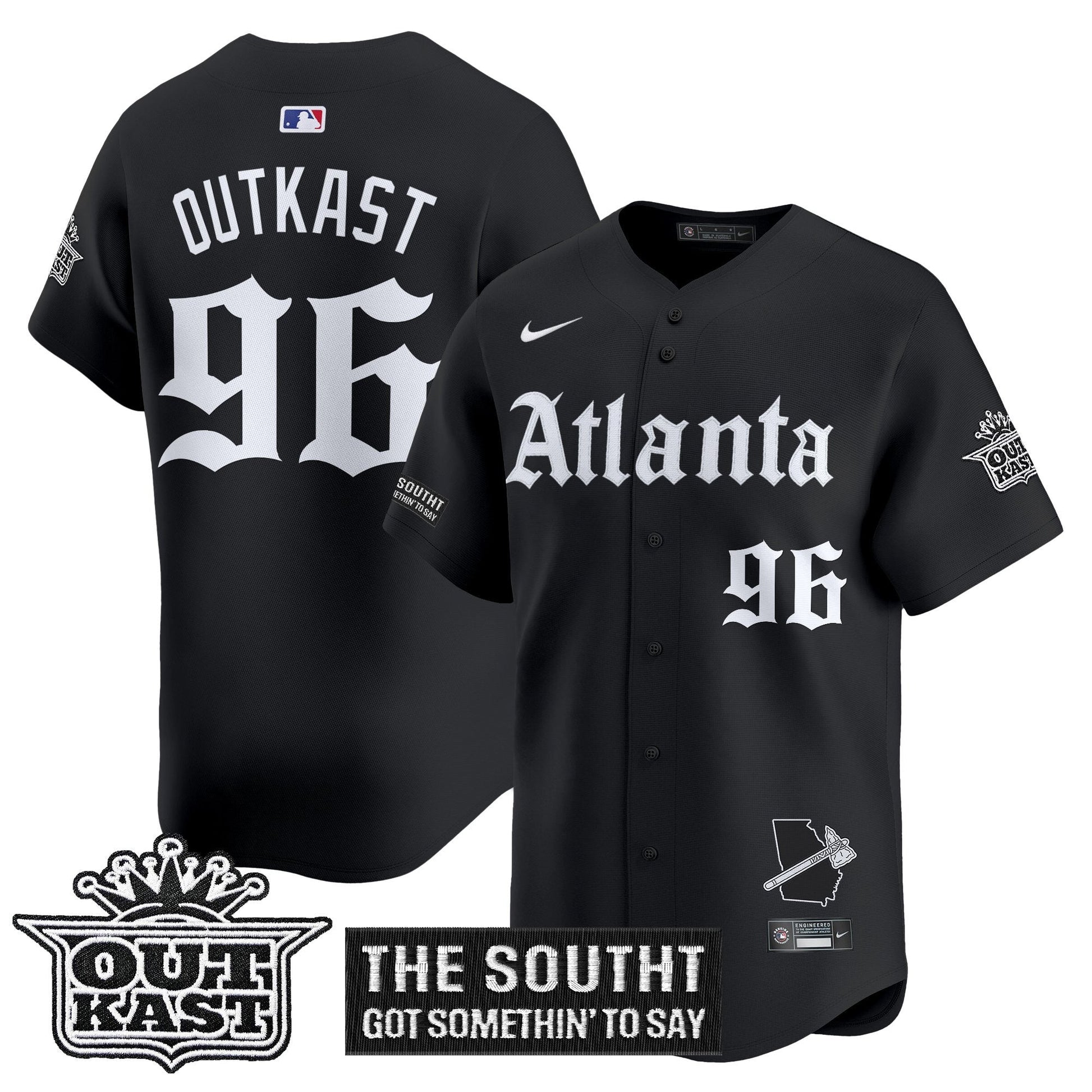 ATL 'Gothic South x Outkast Edition' Vapor Premier Limited Jersey - All Stitched