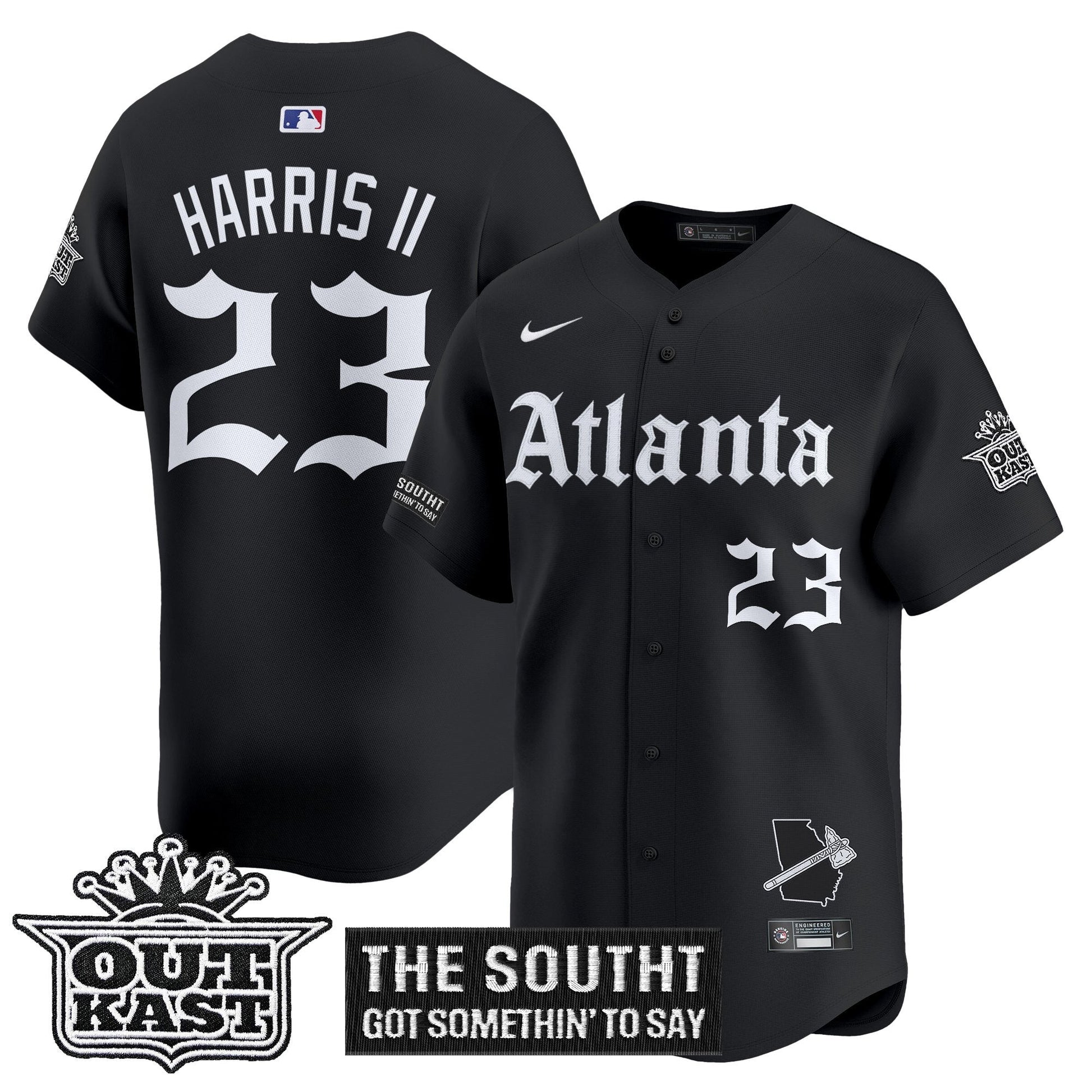 ATL 'Gothic South x Outkast Edition' Vapor Premier Limited Jersey - All Stitched