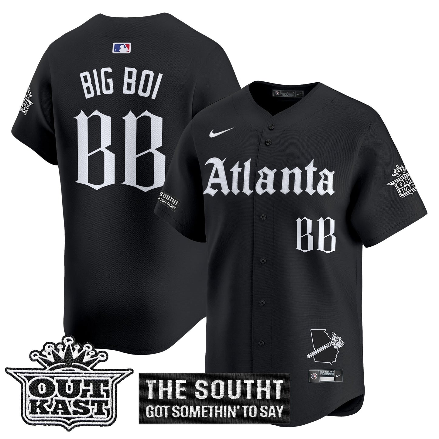 ATL 'Gothic South x Outkast Edition' Vapor Premier Limited Jersey - All Stitched