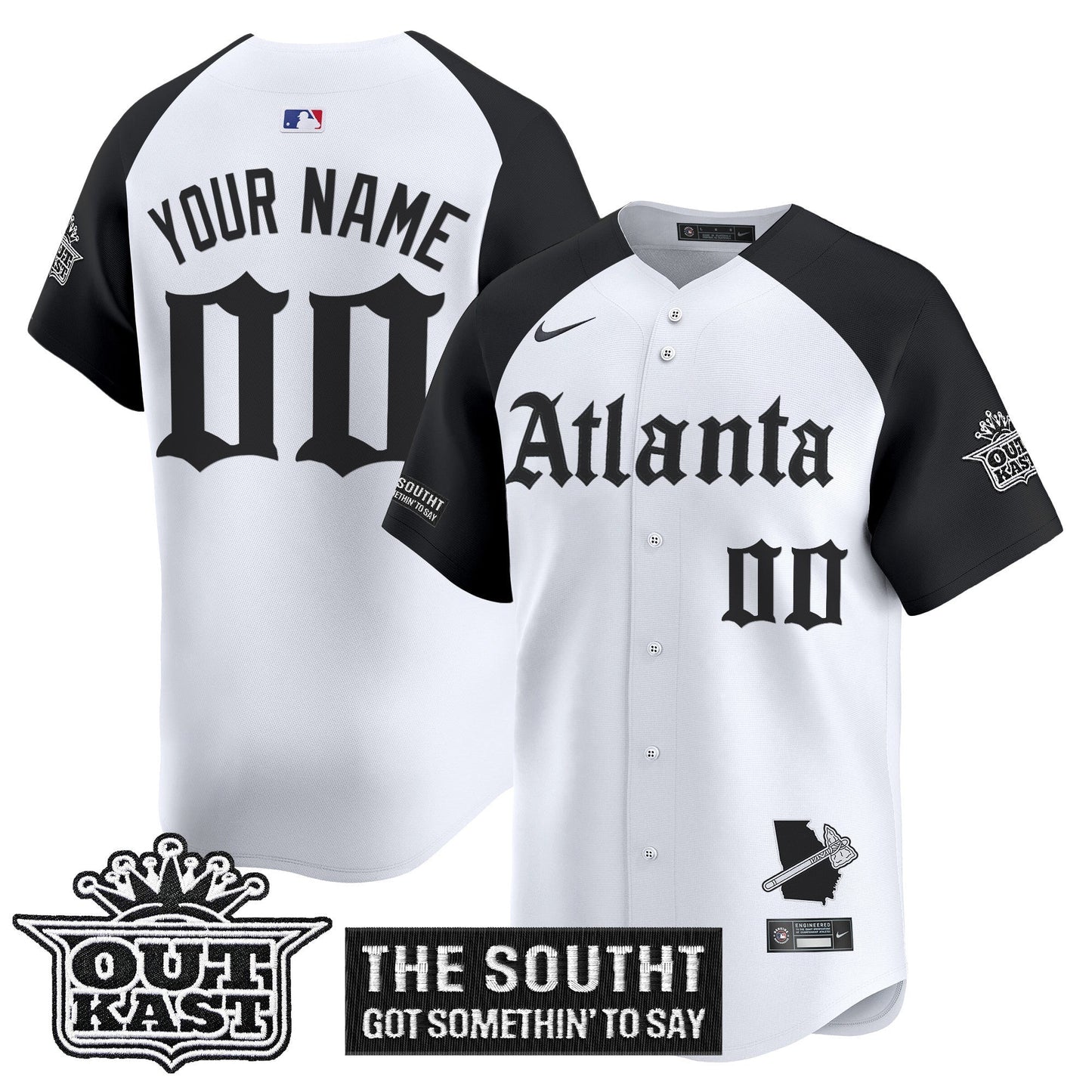 ATL 'Gothic South x Outkast Edition' Vapor Premier Limited Custom Jersey - All Stitched