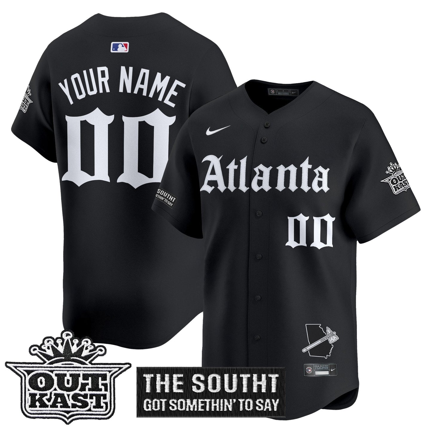 ATL 'Gothic South x Outkast Edition' Vapor Premier Limited Custom Jersey - All Stitched