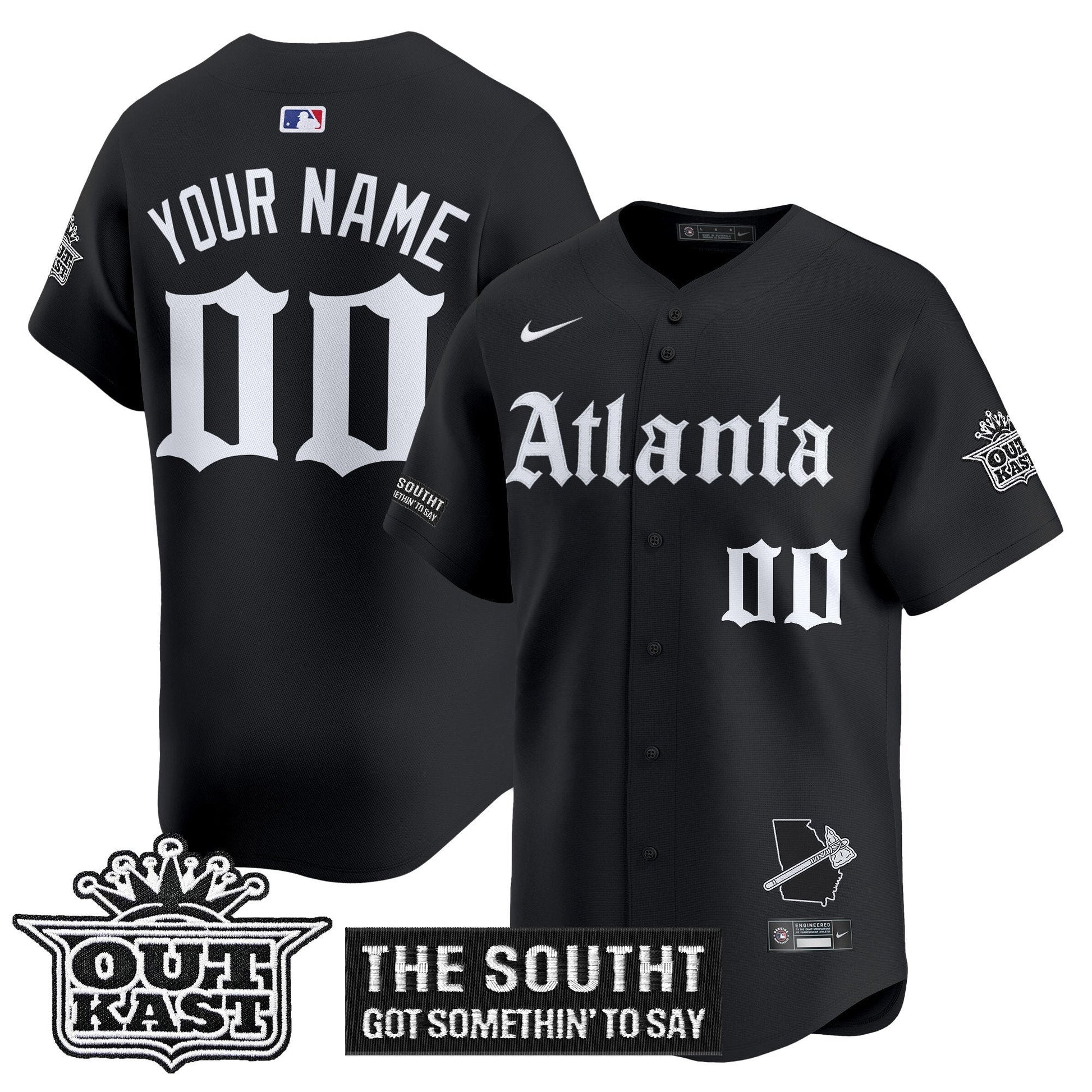 ATL 'Gothic South x Outkast Edition' Vapor Premier Limited Custom Jersey - All Stitched