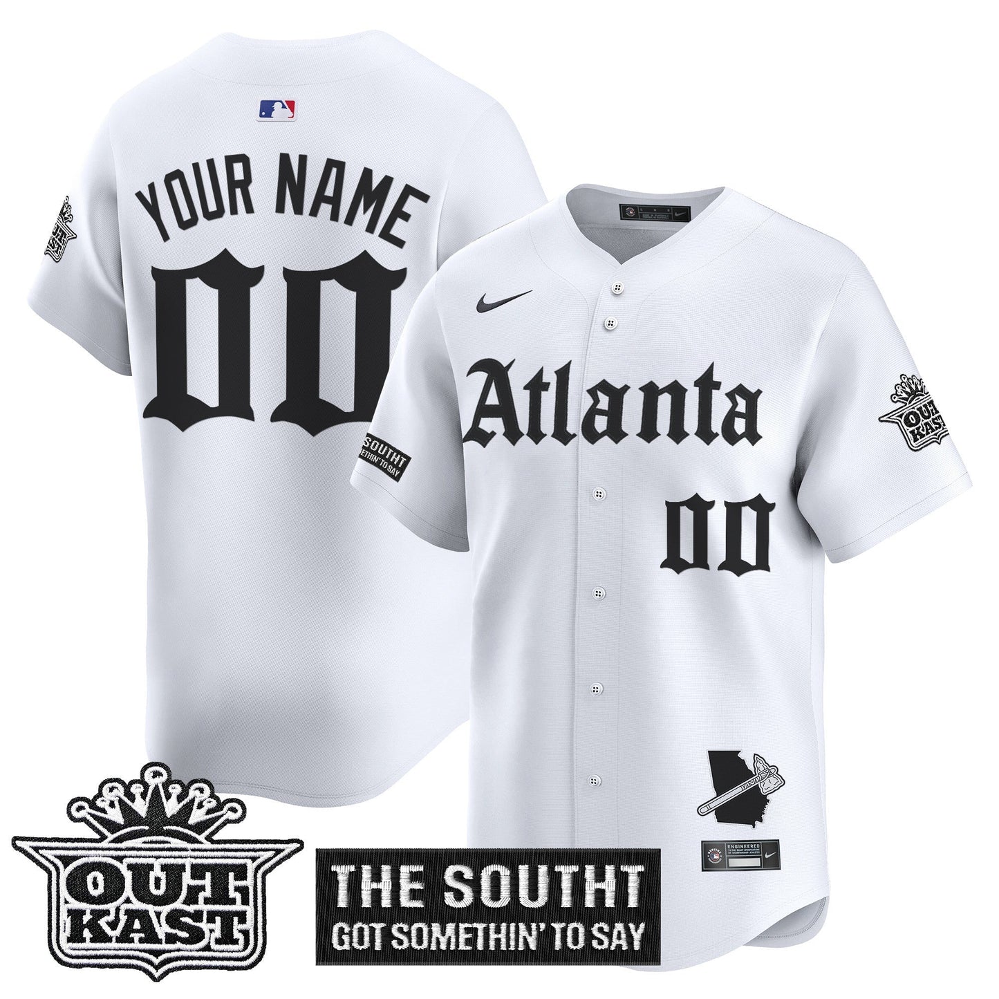 ATL 'Gothic South x Outkast Edition' Vapor Premier Limited Custom Jersey - All Stitched