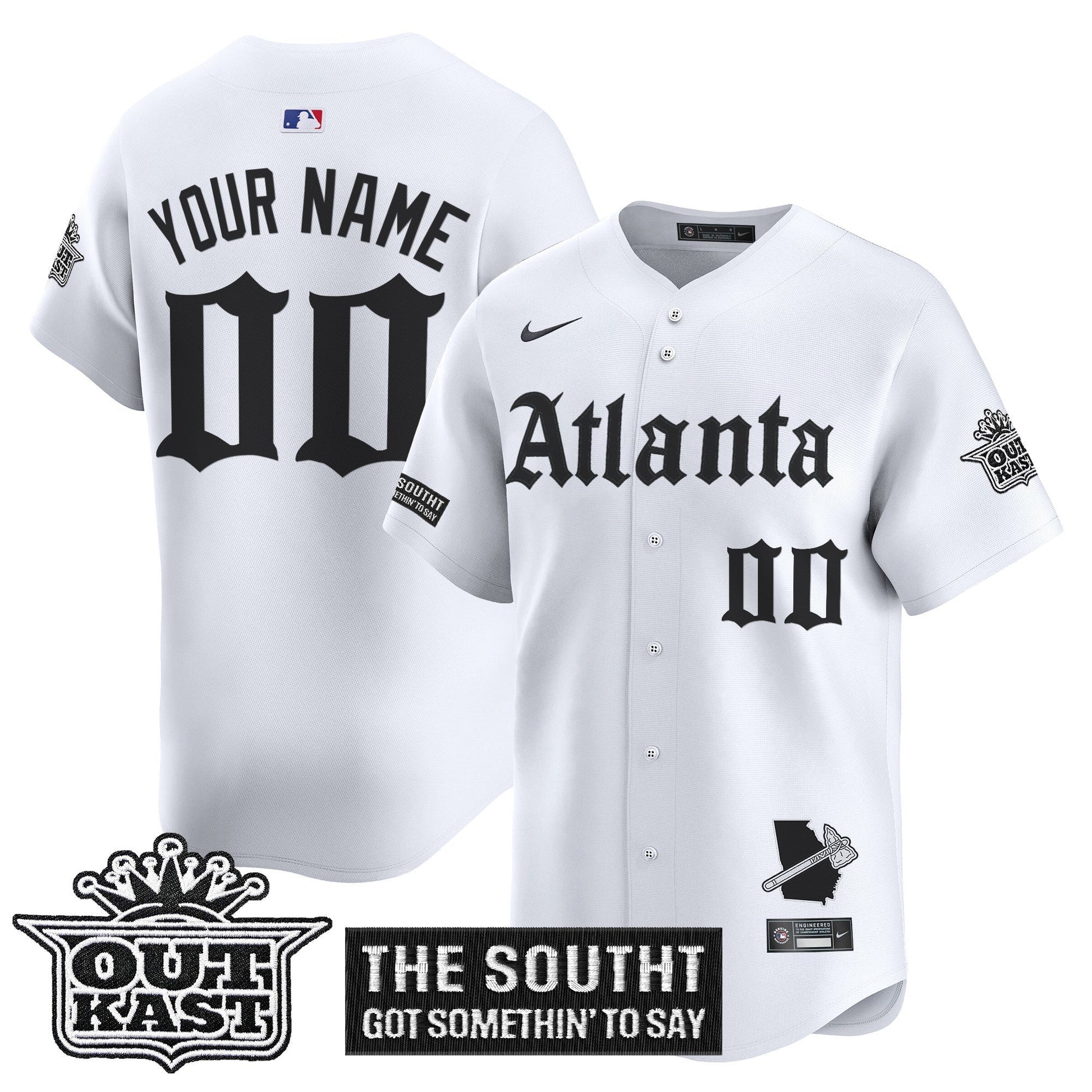 ATL 'Gothic South x Outkast Edition' Vapor Premier Limited Custom Jersey - All Stitched