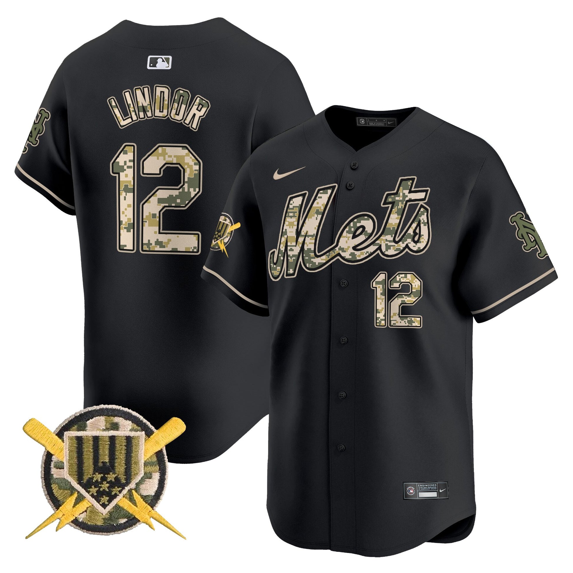 Men's Mets Armed Forces Day Vapor Premier Limited Jersey - All Stitched