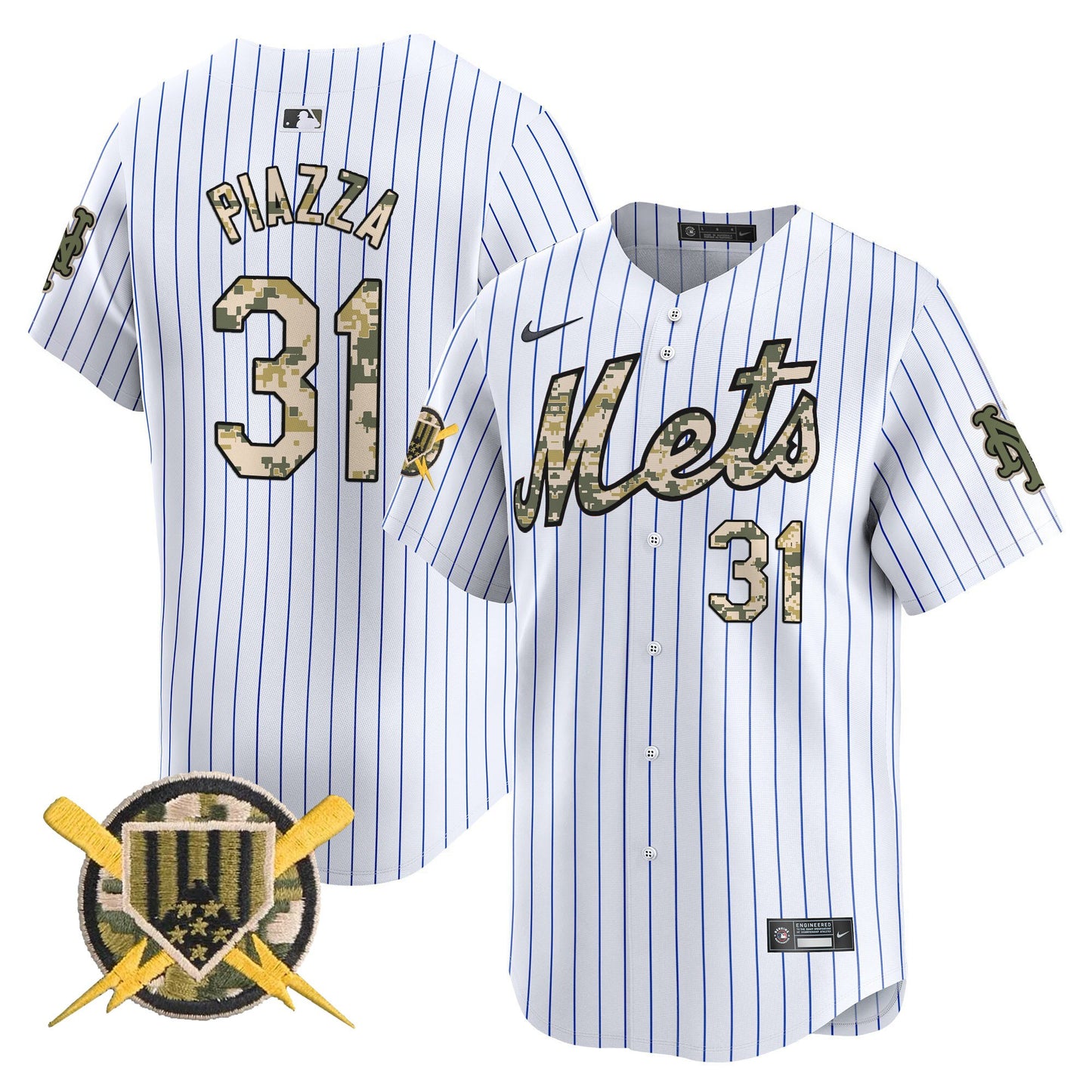Men's Mets Armed Forces Day Vapor Premier Limited Jersey - All Stitched