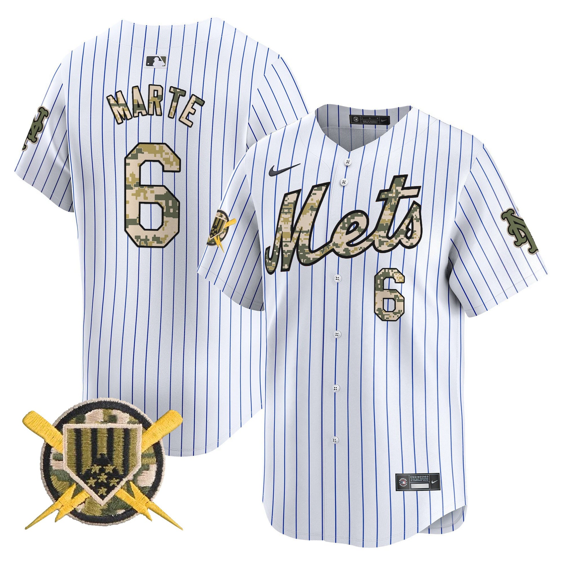 Men's Mets Armed Forces Day Vapor Premier Limited Jersey - All Stitched