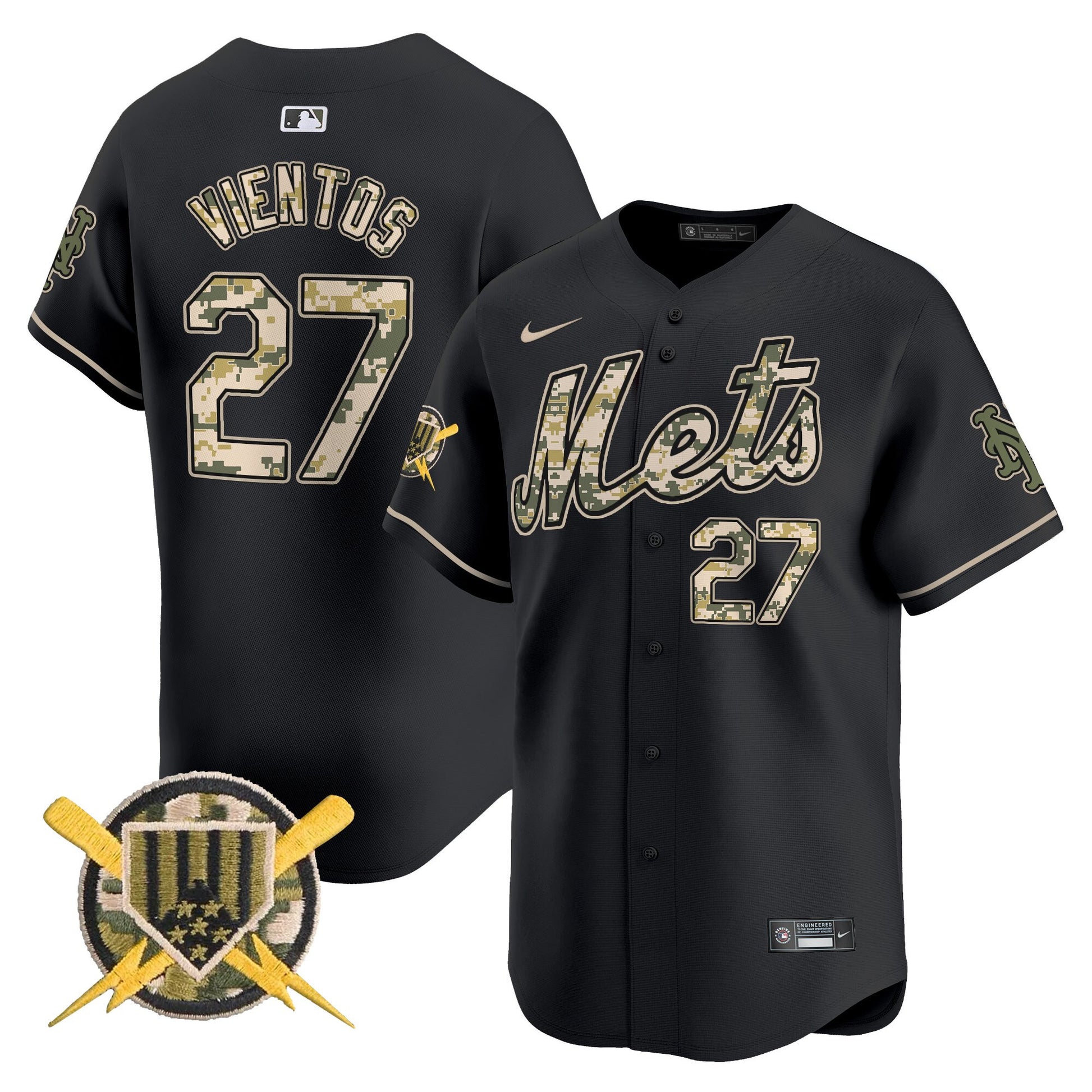 Men's Mets Armed Forces Day Vapor Premier Limited Jersey - All Stitched