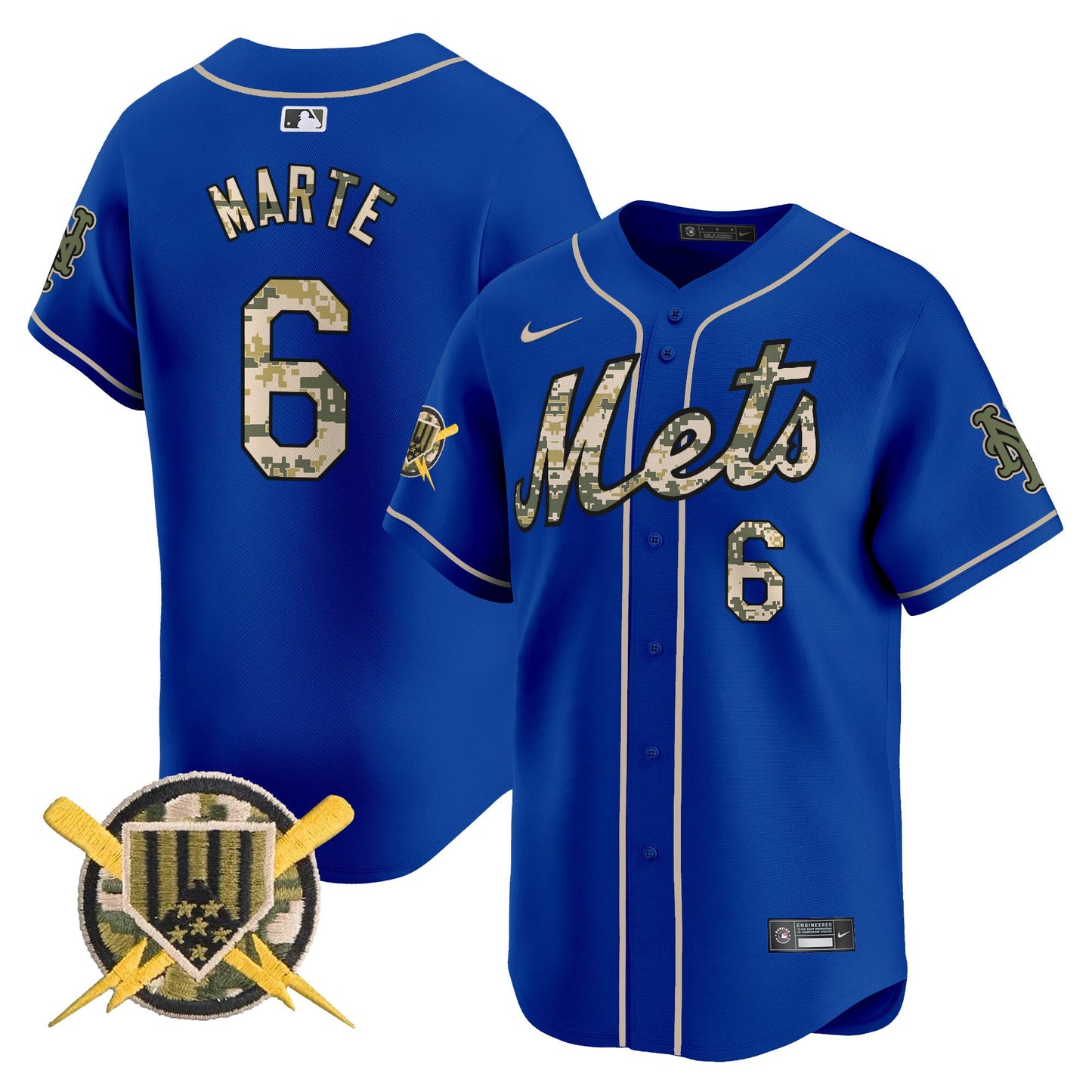 Men's Mets Armed Forces Day Vapor Premier Limited Jersey - All Stitched