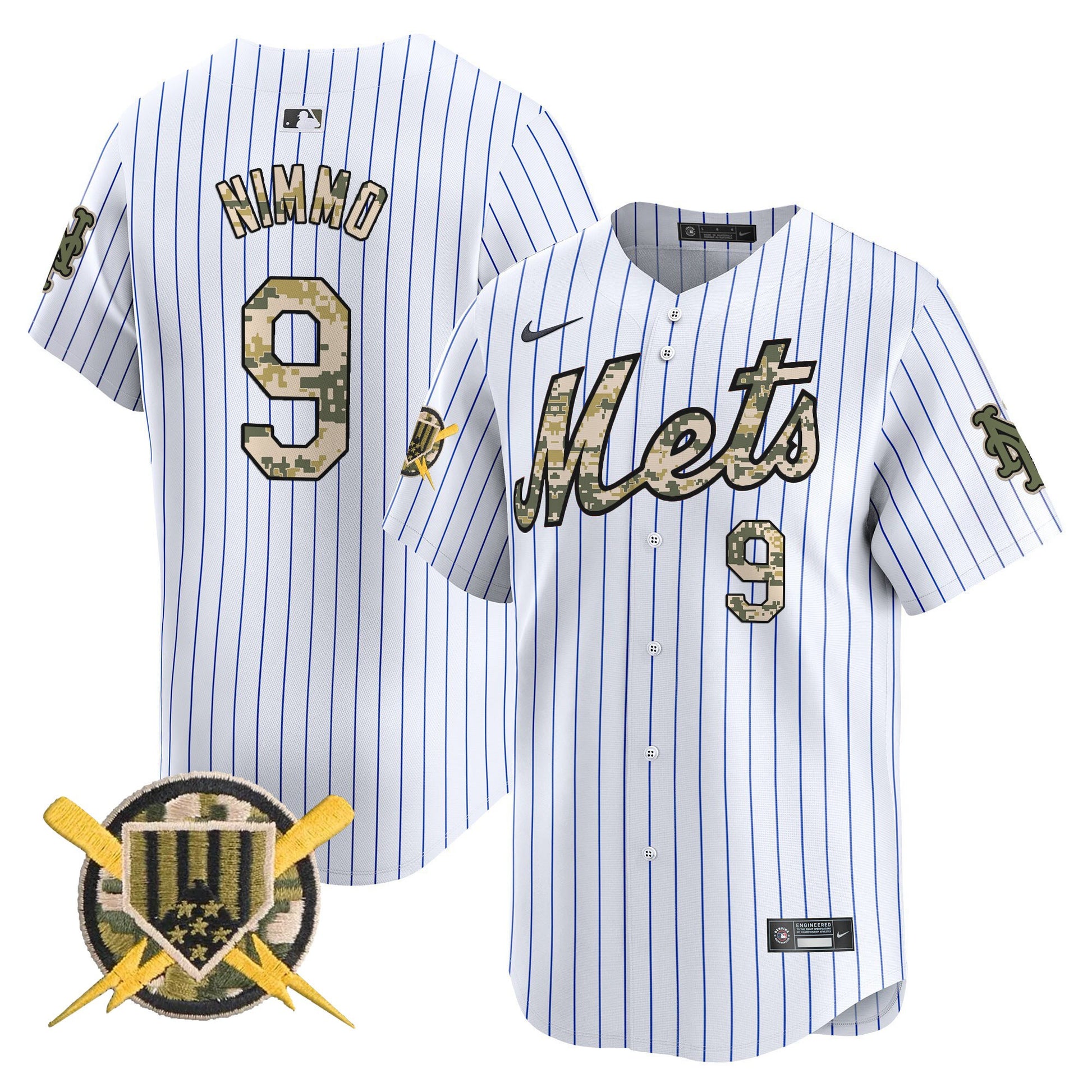 Men's Mets Armed Forces Day Vapor Premier Limited Jersey - All Stitched