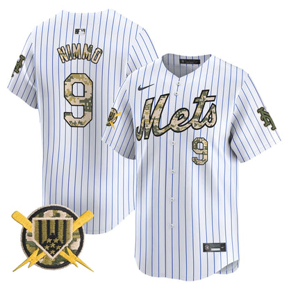 Men's Mets Armed Forces Day Vapor Premier Limited Jersey - All Stitched