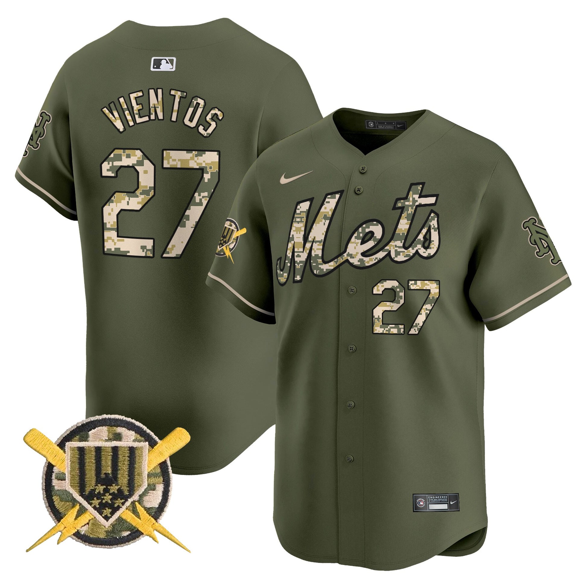 Men's Mets Armed Forces Day Vapor Premier Limited Jersey - All Stitched