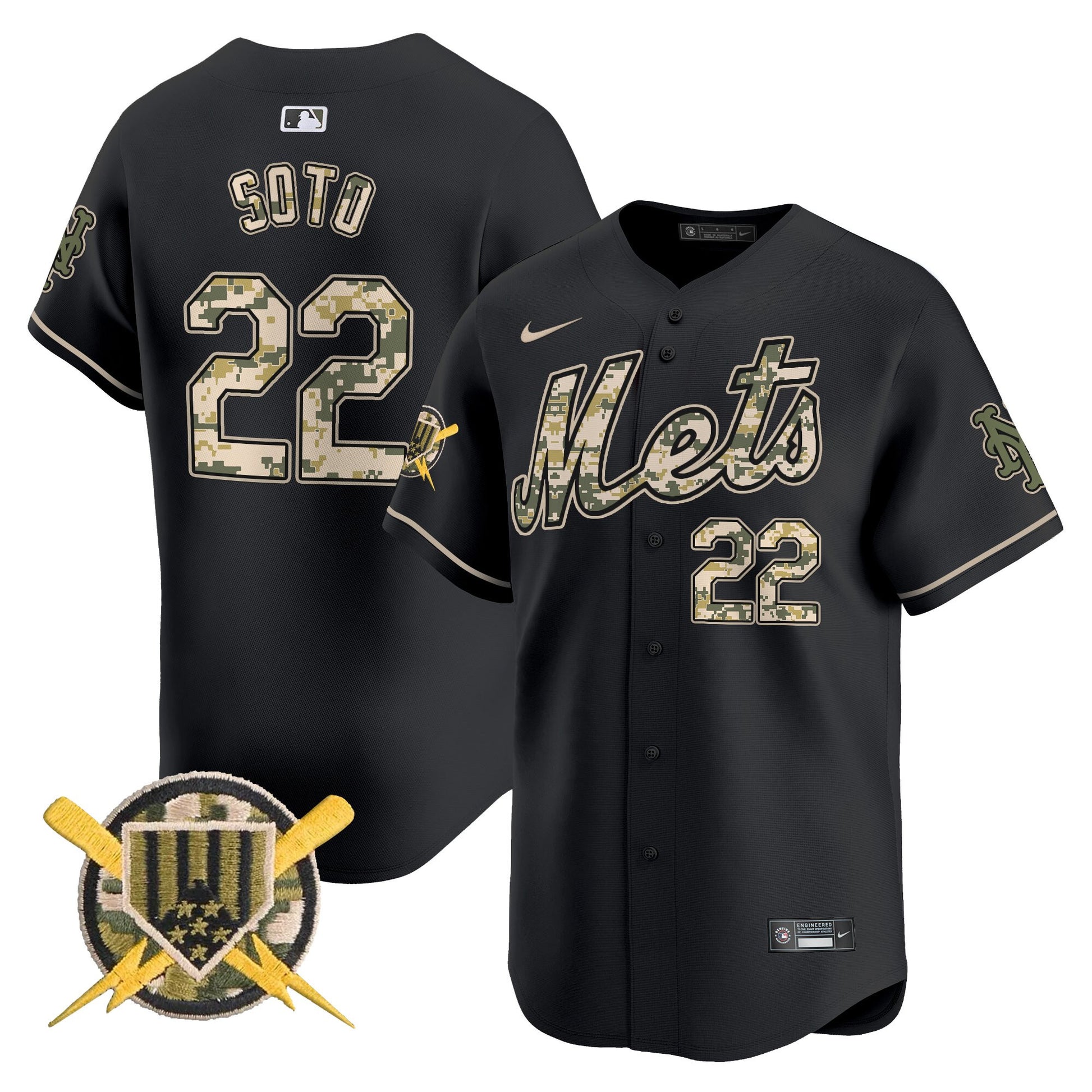 Men's Mets Armed Forces Day Vapor Premier Limited Jersey - All Stitched