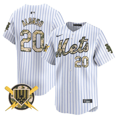Men's Mets Armed Forces Day Vapor Premier Limited Jersey - All Stitched