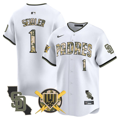 Men's Padres Armed Forces Day Vapor Premier Limited Jersey - All Stitched