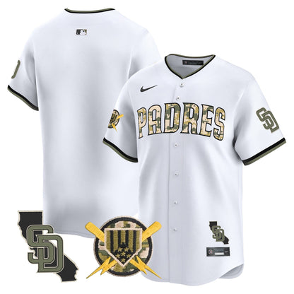 Men's Padres Armed Forces Day Vapor Premier Limited Jersey - All Stitched