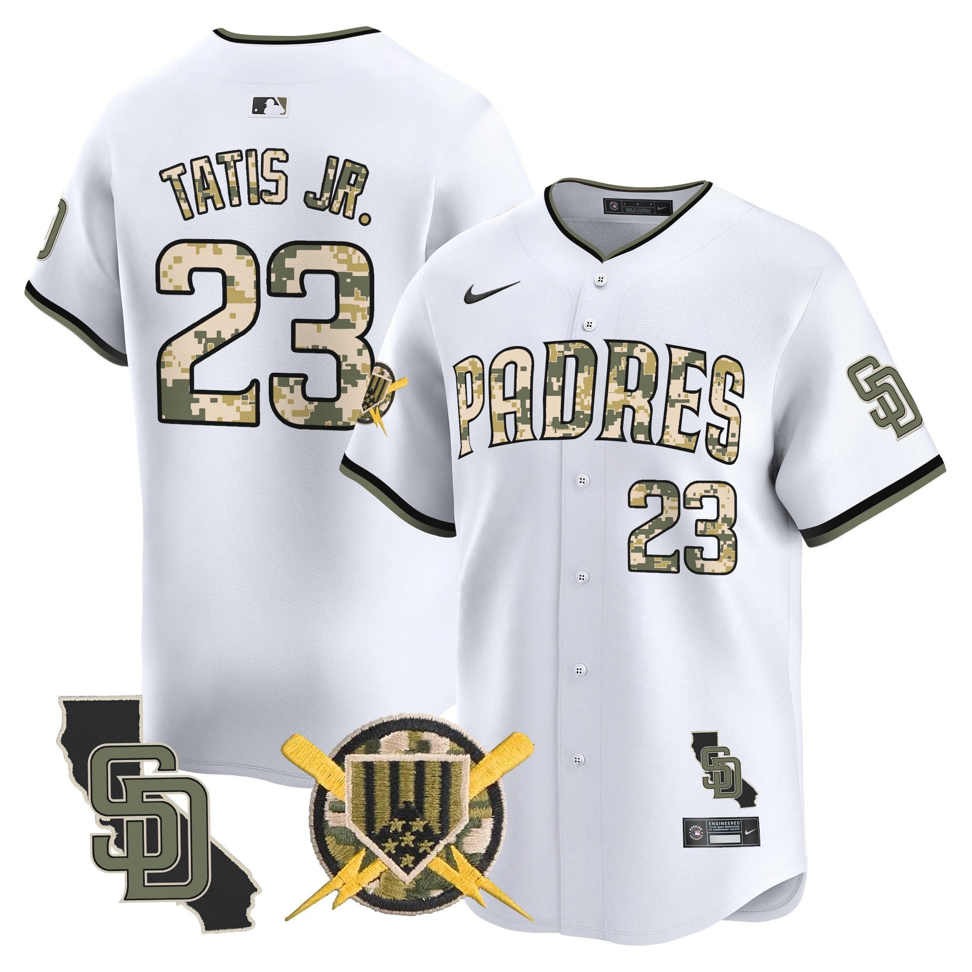 Men's Padres Armed Forces Day Vapor Premier Limited Jersey - All Stitched