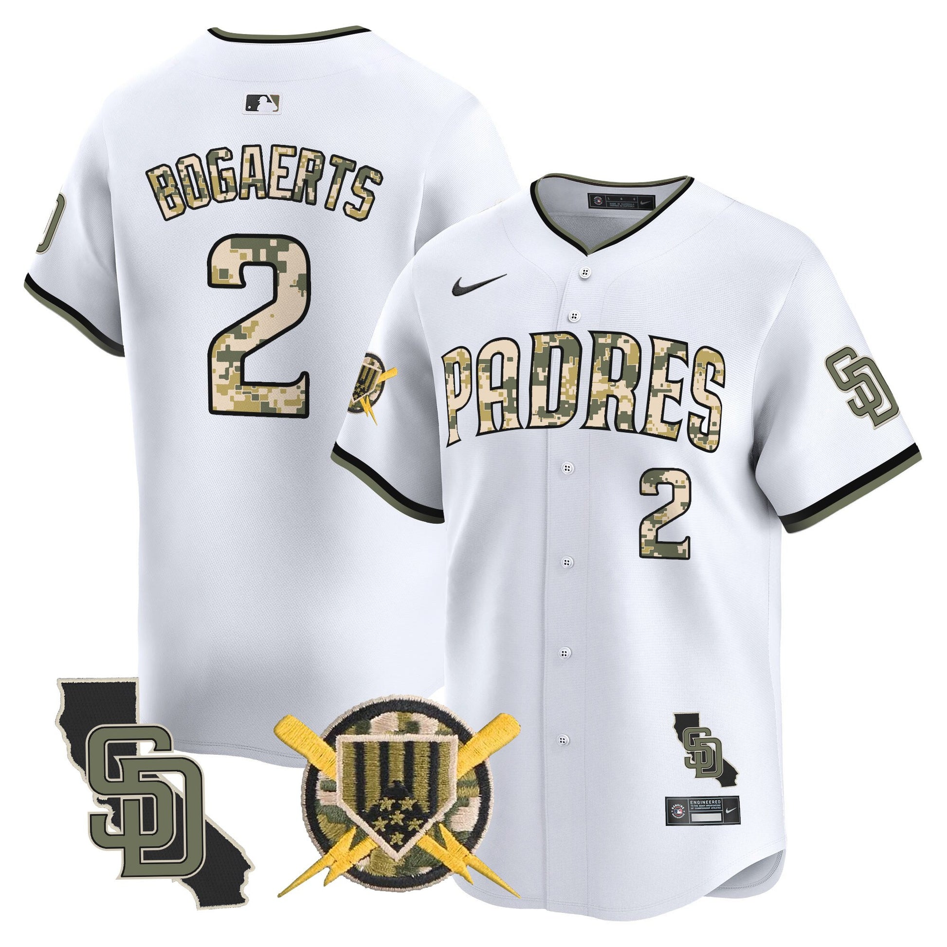 Men's Padres Armed Forces Day Vapor Premier Limited Jersey - All Stitched