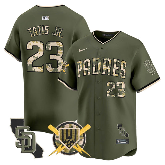 Men's Padres Armed Forces Day Vapor Premier Limited Jersey - All Stitched