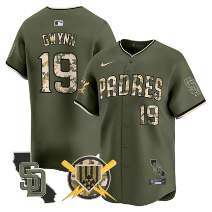 Men's Padres Armed Forces Day Vapor Premier Limited Jersey - All Stitched