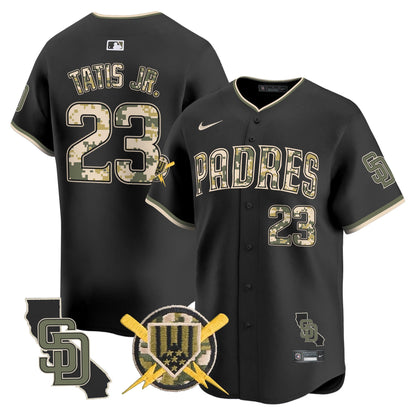 Men's Padres Armed Forces Day Vapor Premier Limited Jersey - All Stitched