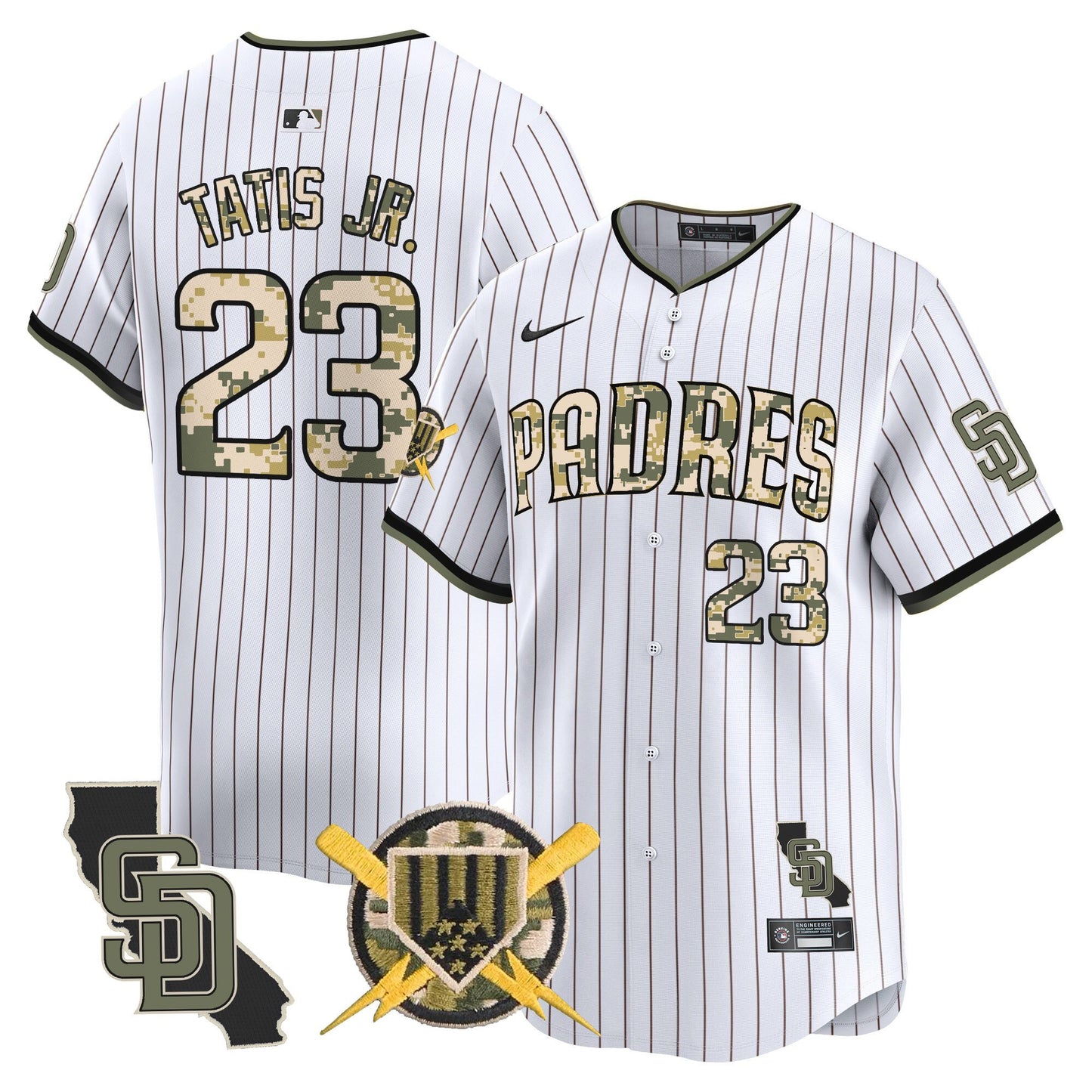 Men's Padres Armed Forces Day Vapor Premier Limited Jersey - All Stitched