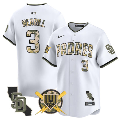 Men's Padres Armed Forces Day Vapor Premier Limited Jersey - All Stitched