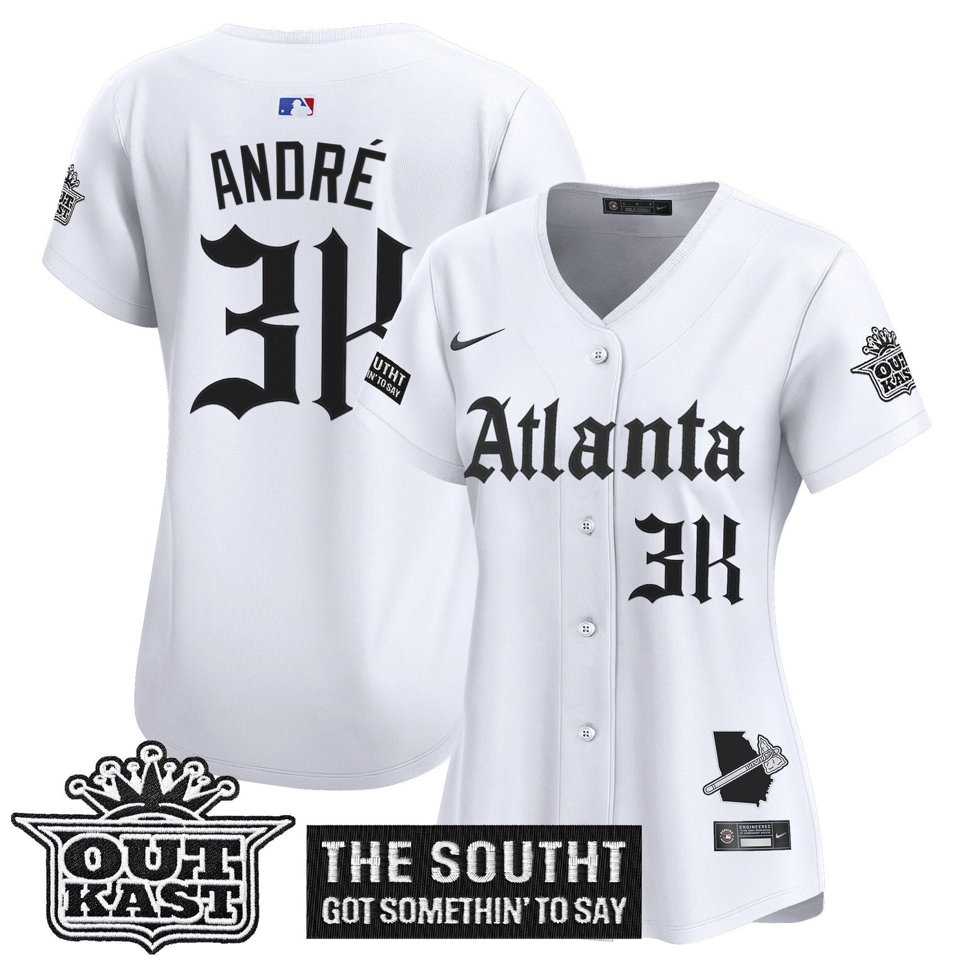 Women's ATL 'Gothic South x Outkast Edition' Vapor Premier Limited Jersey - All Stitched