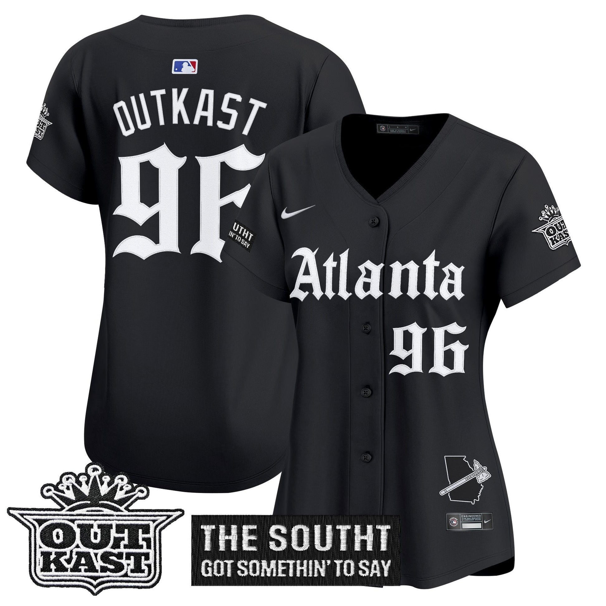 Women's ATL 'Gothic South x Outkast Edition' Vapor Premier Limited Jersey - All Stitched