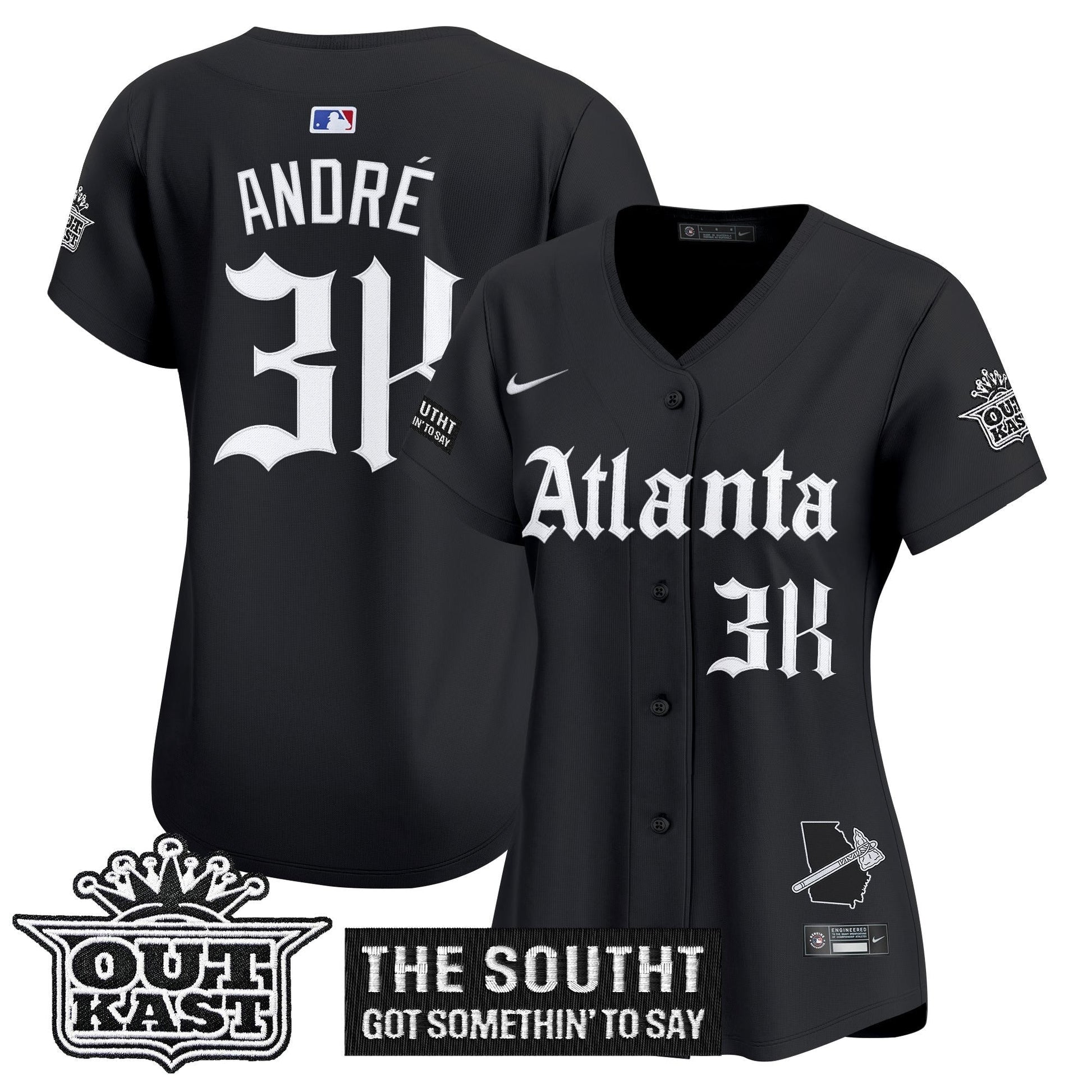 Women's ATL 'Gothic South x Outkast Edition' Vapor Premier Limited Jersey - All Stitched