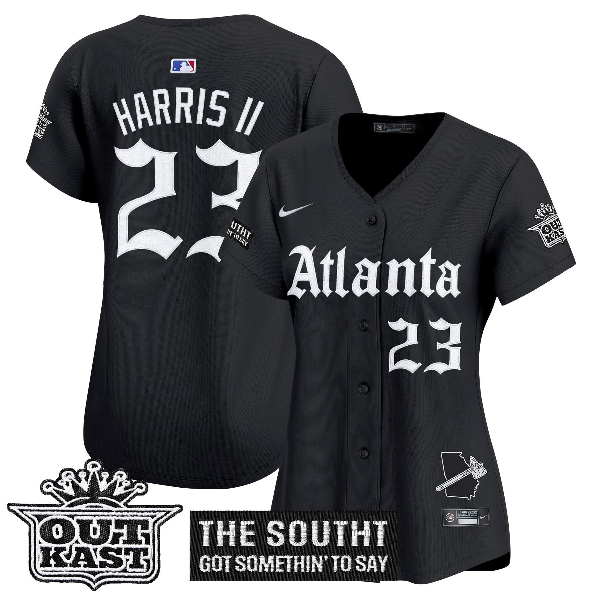 Women's ATL 'Gothic South x Outkast Edition' Vapor Premier Limited Jersey - All Stitched