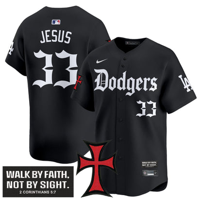 Men's Dodgers 'Faith & Glory Edition' Vapor Premier Limited Jersey - All Stitched