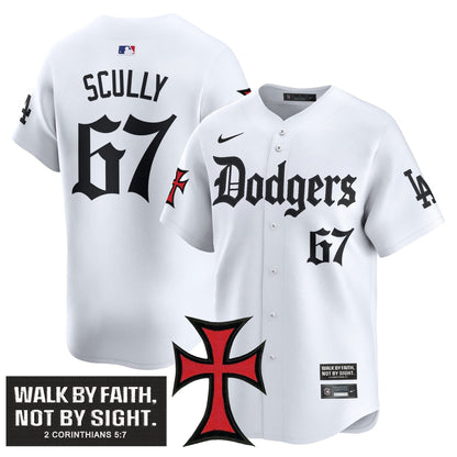 Men's Dodgers 'Faith & Glory Edition' Vapor Premier Limited Jersey - All Stitched