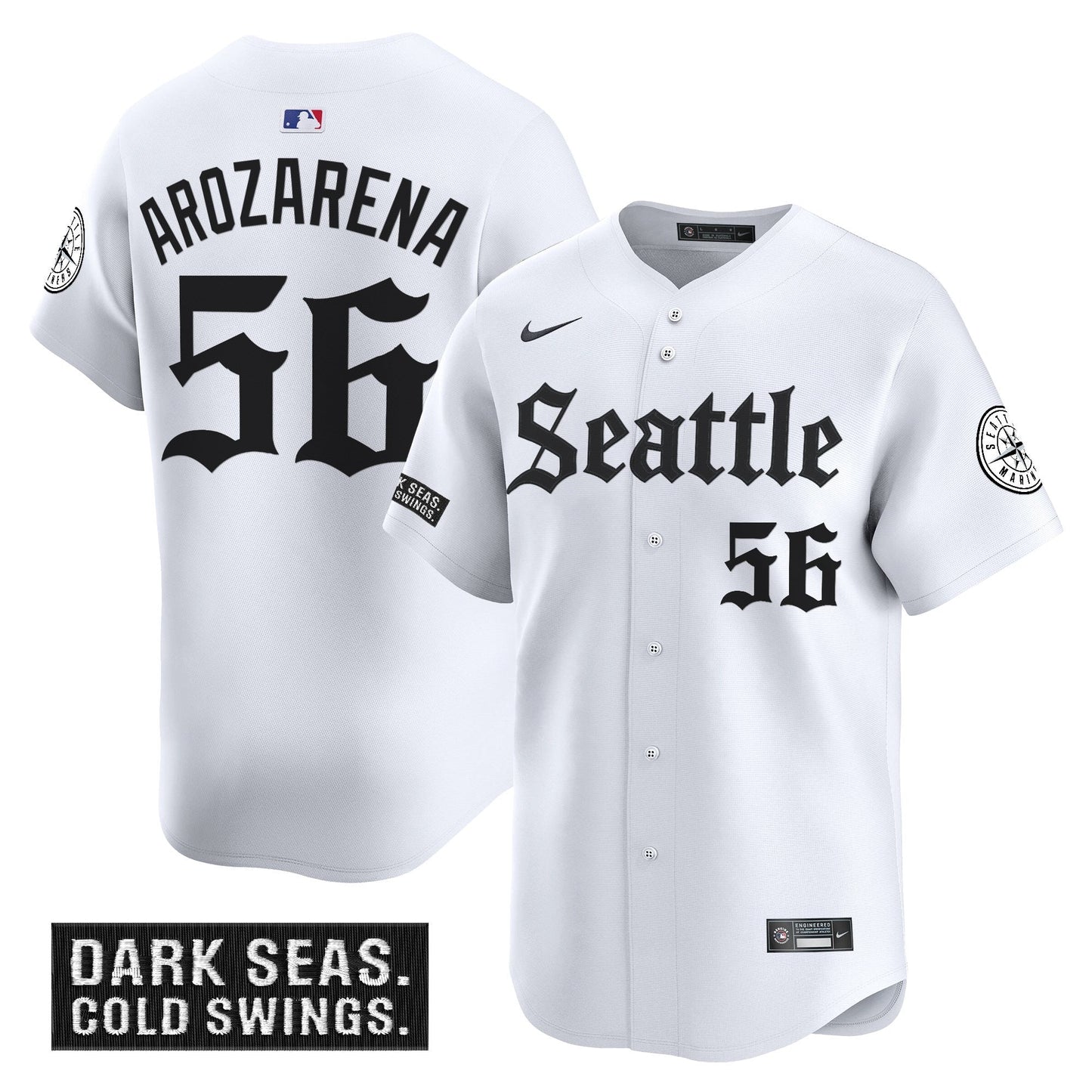 Men's Seattle Mariners 'Deep Sea Gothic Edition' Vapor Premier Limited Jersey - All Stitched
