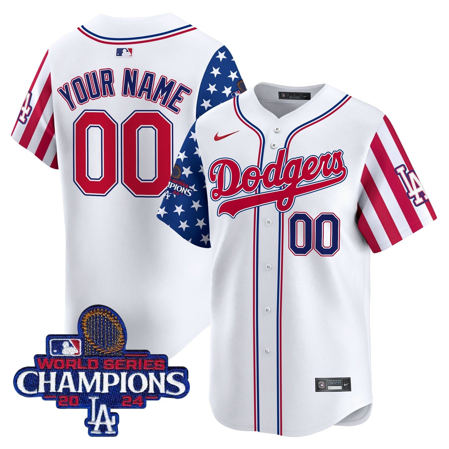 Dodgers 2025 Memorial Day Vapor Premier Limited Custom Jersey - All Stitched