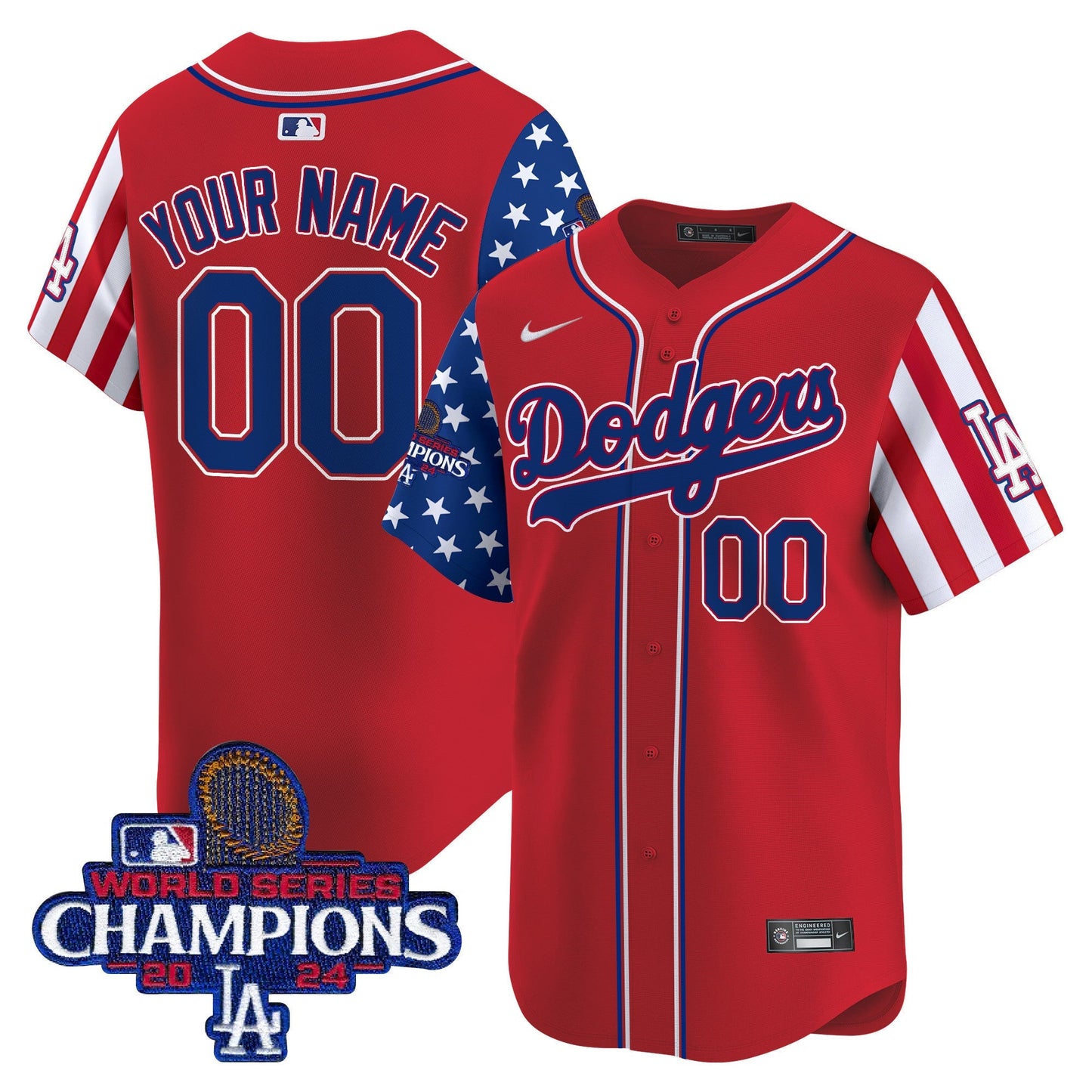 Dodgers 2025 Memorial Day Vapor Premier Limited Custom Jersey - All Stitched
