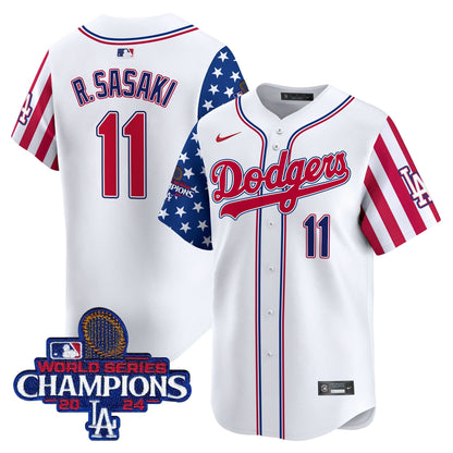 Men's Dodgers 2025 Memorial Day Vapor Premier Limited Jersey - All Stitched