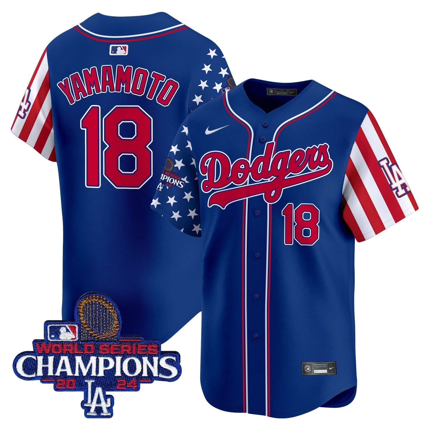 Men's Dodgers 2025 Memorial Day Vapor Premier Limited Jersey - All Stitched