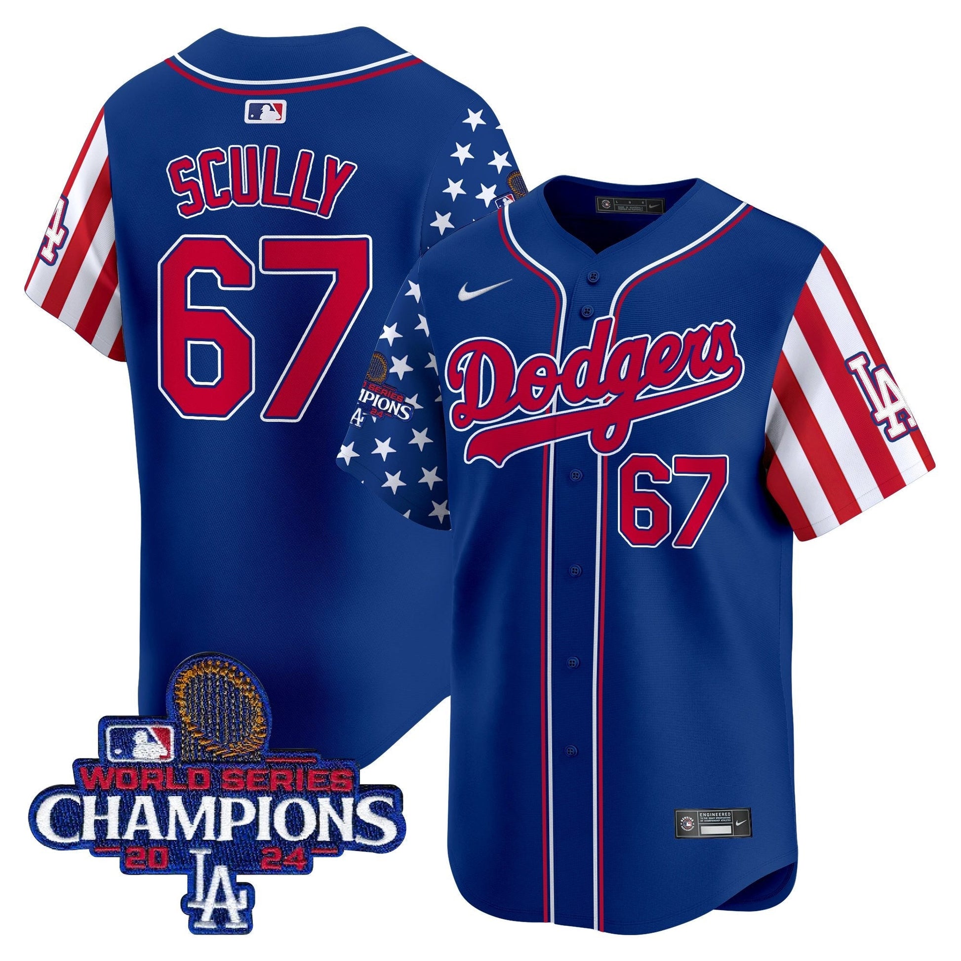 Men's Dodgers 2025 Memorial Day Vapor Premier Limited Jersey - All Stitched