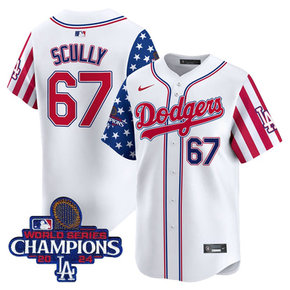 Men's Dodgers 2025 Memorial Day Vapor Premier Limited Jersey - All Stitched